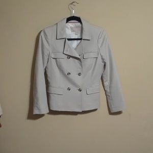 BANANA REPUBLIC. - TAN KHAKI DOUBLE BLAZER  SIZE 4